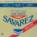 Savarez: Snarenset Klassieke Gitaar, New Cristal Trebles, Silverwound Corum Basses, Normal Tension