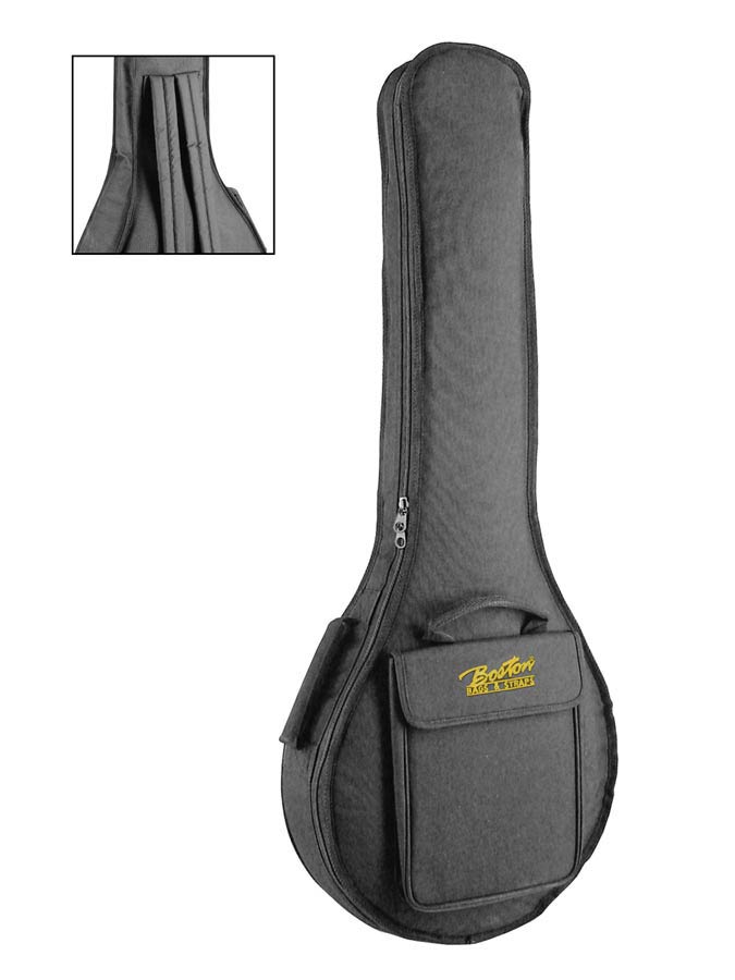 Boston TB-21 Gigbag voor tenorbanjo of gitaarbanjo, hoogte: 100 cm., 21 mm. gevoerd nylon, zwart