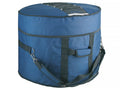 Boston DBL-22-B Deluxe bassdrum gigbag 22", zwart-blauw, 15 mm gevoerd hardfoam