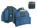 Boston DBL-14-SBP Deluxe gigbag voor snaartrom met stokkenhoes, zwart-blauw, 15 mm gevoerd hardfoam, 14"x 6,5"