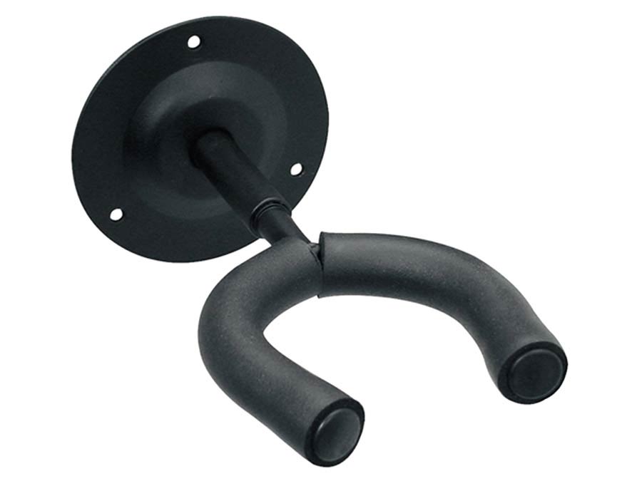Boston FC-510 Ophanghaak voor gitaar, recht model, wandbevestiging, zwart