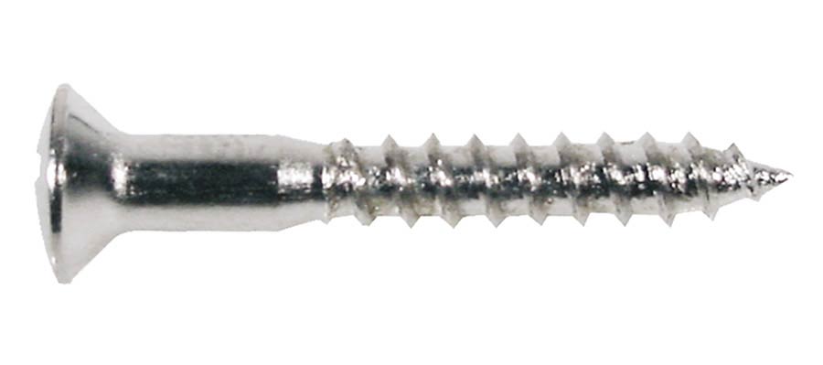 Boston WS-14-C Screw, 2,4x16mm, 12pcs, oval countersunk, for HB pu ring long, chrome