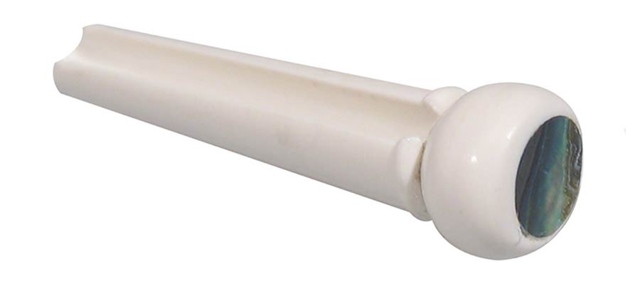 Boston 2024 Brugpen, kunststof, wit, 5mm parelmoer stip, 12-pack