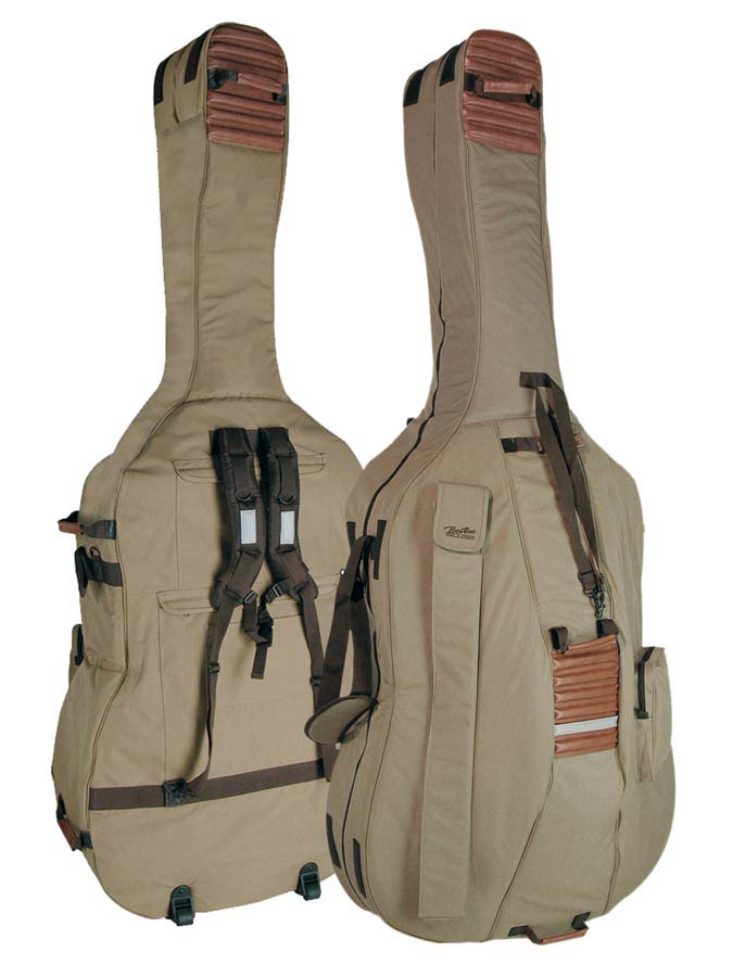 Boston CB-534 Contrabashoes 3/4, beige-bruin, 23mm gevoerd, deluxe model, 2 riemen, diverse vakken, met wielen