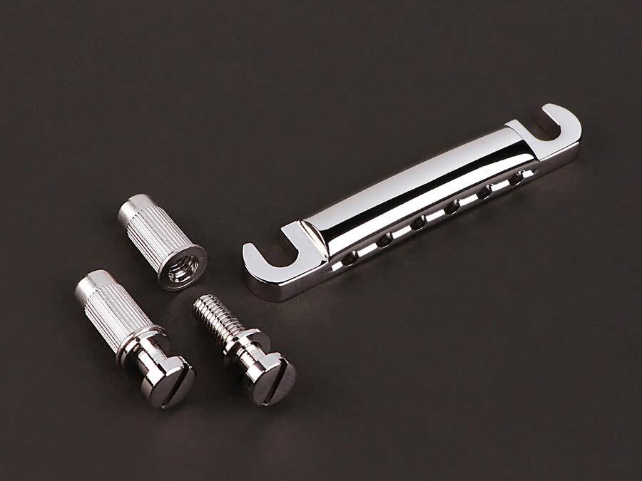 Boston T-70-AC Staartstuk gitaar, LP-model, chroom, aluminium, met studs and anchors