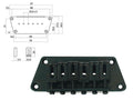 Boston B-1540-B Brug-staartstuk, Stallion, pitch 10,5mm, zwart