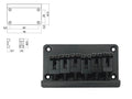 Boston B-1560-B Brug-staartstuk, Stallion, pitch 10,0mm, zwart