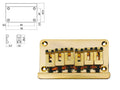 Boston B-1560-G Brug-staartstuk, Stallion, pitch 10,0mm, goud
