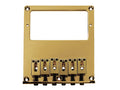 Boston T-68-G Brug-staartstuk, Teaser, block saddles, flat plate /for humbucker, goud