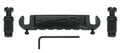 Boston T-90-B Brug-staartstuk, G-model, with studs, fixed staggered saddles, zwart