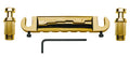 Boston T-90-G Brug-staartstuk, G-model, with studs, fixed staggered saddles, goud