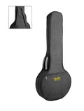 Boston FB-21 Gigbag voor folkbanjo, hoogte: 104 cm., 21 mm. gevoerd nylon, zwart