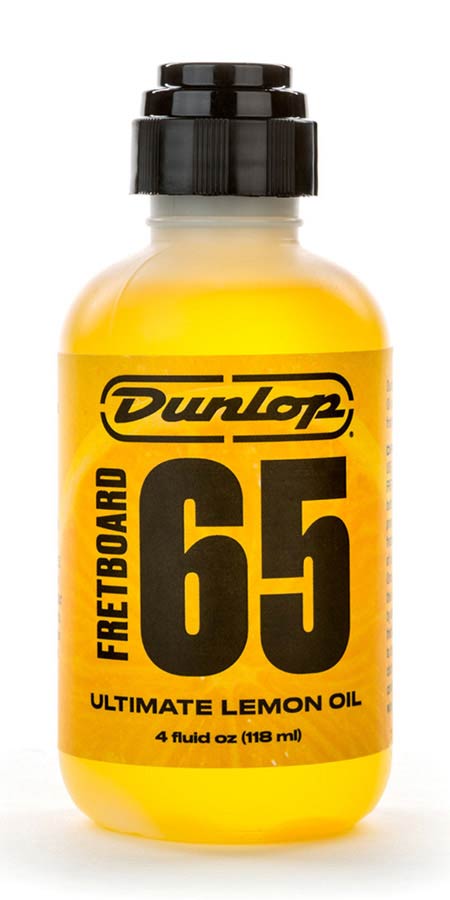 Dunlop: Fretboard 65 Ultimate Lemon Oil Fingerboard Polish, Bottle With Dab-O-Matic Applicator Top
