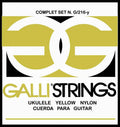 snarenset ukelele, yellow nylon