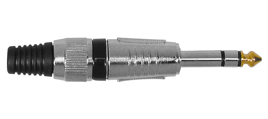 Boston S-1C-S Jack plug, 6,3mm, 3-polig, nikkel