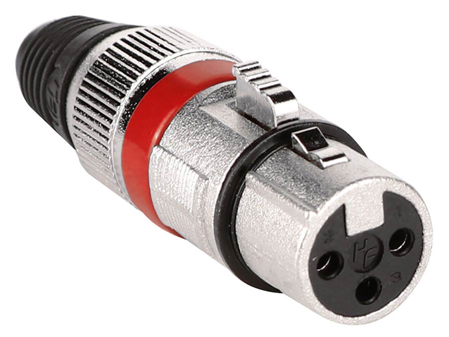 Boston XLR-1-FV Xlr plug, female, 3-polig, nikkel