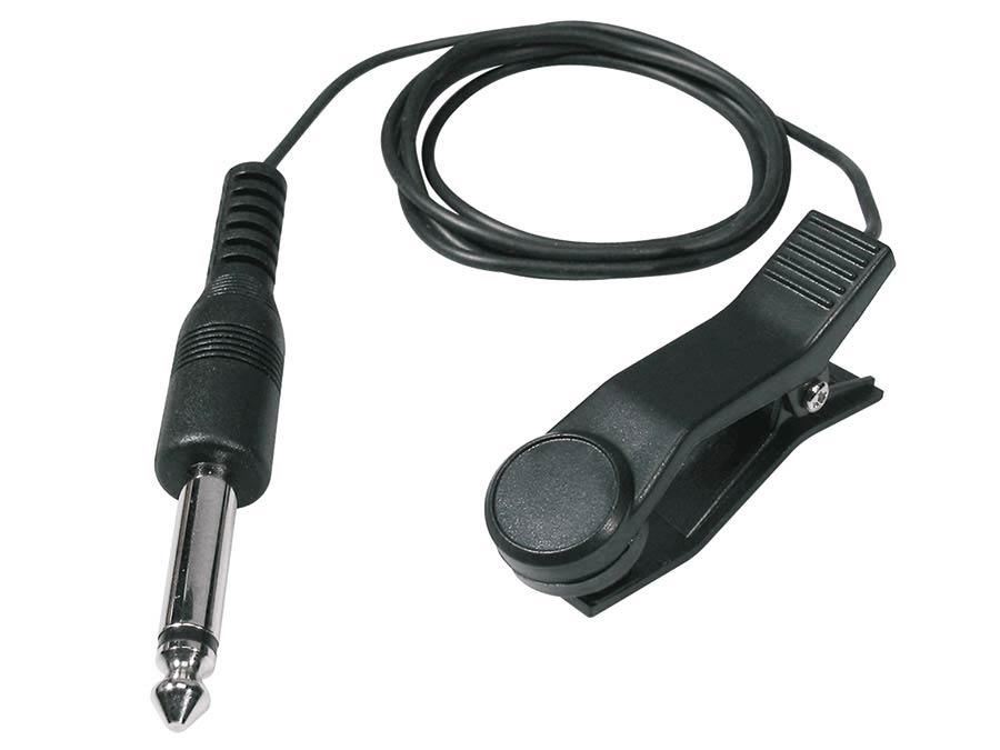 Boston BTUM-3 Clip on tuner pick-up, 90 cm. kabel, standaard 6.3 mm. jackplug