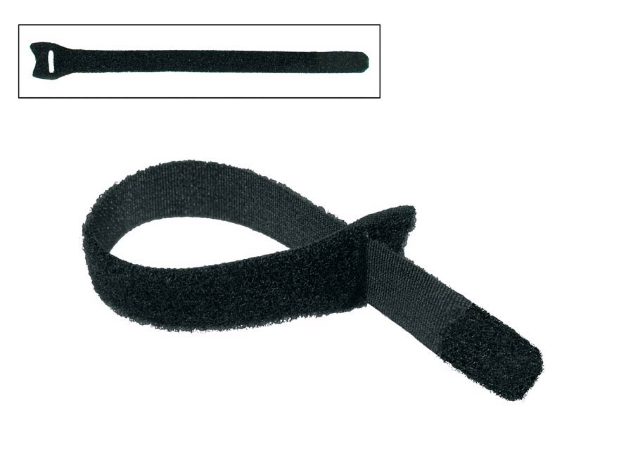 Boston WRAP-1515 Klittenband kabelbinder, zwart, 15x150 mm, 12 stuks