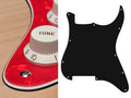 Boston ST-300-PR Slagplaat, Stallion, 3 ply, pearlred, geen gaten (alleen schroefgaten)