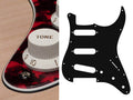 Boston ST-313-RR Slagplaat, Stallion, 3 ply, tiger red, standaard, SSS, 3 pot holes, 3-5 switch