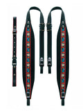 Boston 80-X-TVB Accordeon riemen, tirol,102-107 x 8,0 cm, rugriem "tiroler", leder & zwart velours