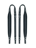 Boston 45-S-CV Accordeon riemen, 12-32 bassen, 64-68 x 4,5cm, split leder, velours voering, zwart