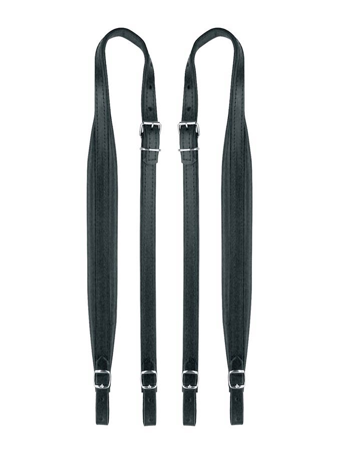 Boston 45-L-CS Accordeon riemen, 80-96 bassen, 92-97 x 4,5cm, split leder, skai voering, zwart