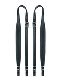 Boston 45-X-CS Accordeon riemen, 120 bassen, 102-107 x 4,5cm, split leder, skai voering, zwart