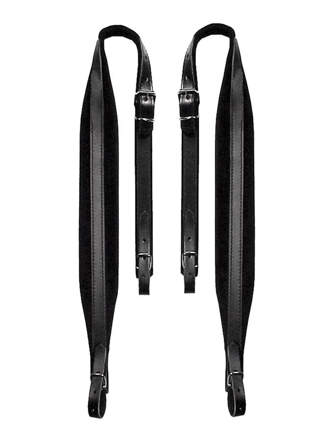 Boston 60-L-CV Accordeon riemen 80-96 bassen, 92-97 x 6,0cm, split leder, velours voering, zwart