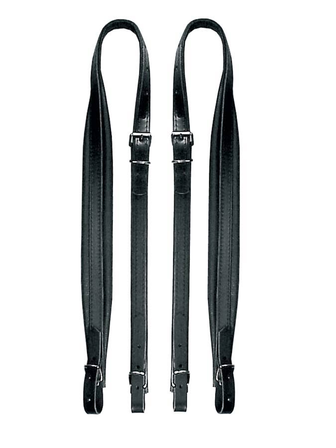 Boston 60-X-CS Accordeon riemen, 120 bassen, 102-107 x 6,0cm, split leder, skai voering, zwart