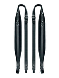 Boston 60-X-CV Accordeon riemen, 120 bassen, 102-107 x 6,0cm, split leder, velours voering, zwart