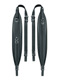 Boston 100-L-CS Accordeon riemen, 96-120 bassen, 99-104 x 10,0cm, split leder, skai voering, zwart