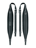 Boston 100-L-CV Accordeon riemen, 96-120 bassen, 99-104 x 10,0cm, split leder, velours voering, zwart