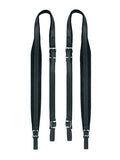 Boston 45-L-LV Accordeon riemen, 80-96 bassen, 92-97 x 4,5cm, nerf leder, velours voering, zwart