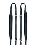 Boston 45-X-LV Accordeon riemen, 120 bassen, 102-107 x 4,5cm, nerf leder, velours voering, zwart