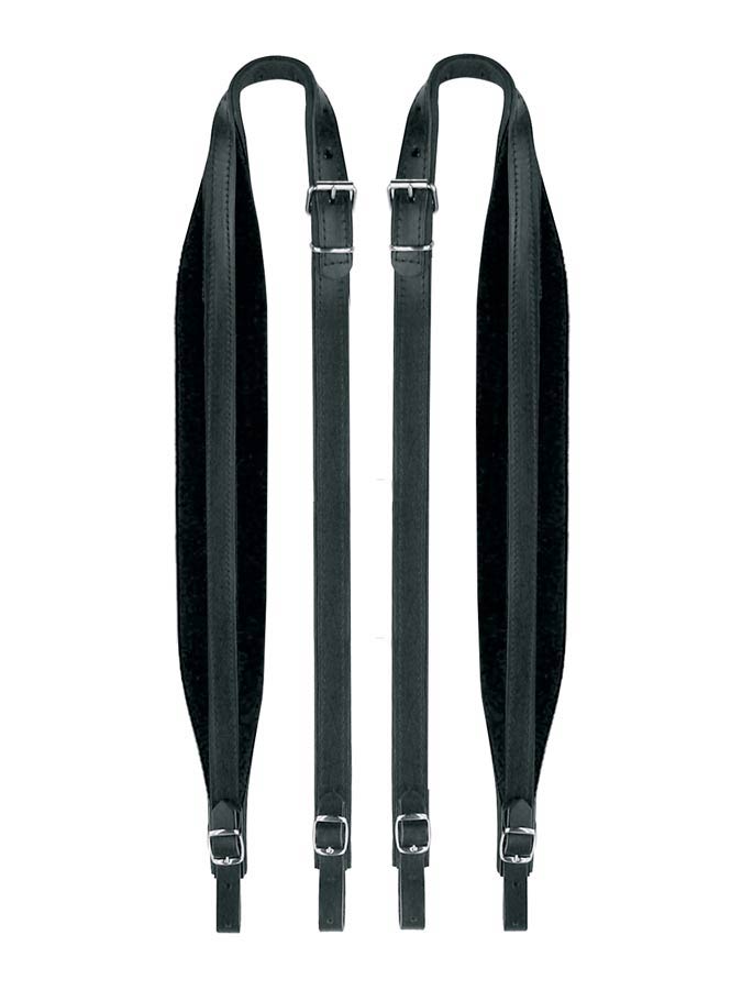 Boston 60-X-LV Accordeon riemen, 120 bassen, 102-107 x 6,0cm, nerf leder, velours voering, zwart