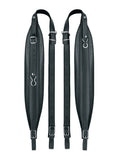 Boston 80-X-LS Accordeon riemen, 120 + bassen, 109-114 x 8,0cm, rugriem, nerf leder, skai voering, zwart