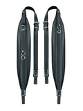 Boston 100-L-LS Accordeon riemen, 96-120 bassen, 99-104 x 10,0cm, nerf leder, skai voering, zwart
