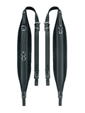 Boston 100-L-LV Accordeon riemen, 96-120 bassen, 99-104 x 10,0cm, nerf leder, velours voering, zwart