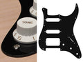 Boston ST-123-B Slagplaat, Stallion, 1 ply, black, SSH, 3 pot holes, 3-5 switch