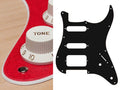 Boston ST-222-SRD Slagplaat, Stallion, 2 ply, sparkling red, SSH, 2 pot holes, 3-5 switch