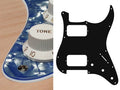 Boston ST-333-PV Slagplaat, Stallion, 3 ply, pearlviolet, HH, 3 pot holes, 3-5 switch
