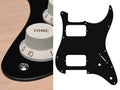 Boston ST-132-BM Slagplaat, Stallion, 1 ply, black mat, HH, 2 pot holes, 3-5 switch
