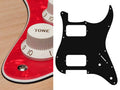 Boston ST-332-PR Slagplaat, Stallion, 3 ply, pearlred, HH, 2 pot holes, 3-5 switch