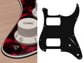 Boston ST-332-RR Slagplaat, Stallion, 3 ply, tiger red, HH, 2 pot holes, 3-5 switch