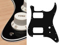 Boston ST-431-B Slagplaat, Stallion, 4 ply, black, HH, 2 pot holes, toggle switch