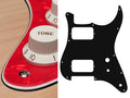 Boston ST-331-PR Slagplaat, Stallion, 3 ply, pearlred, HH, 2 pot holes, toggle switch