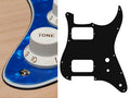 Boston ST-331-PBU Slagplaat, Stallion, 3 ply, pearlblue, HH, 2 pot holes, toggle switch