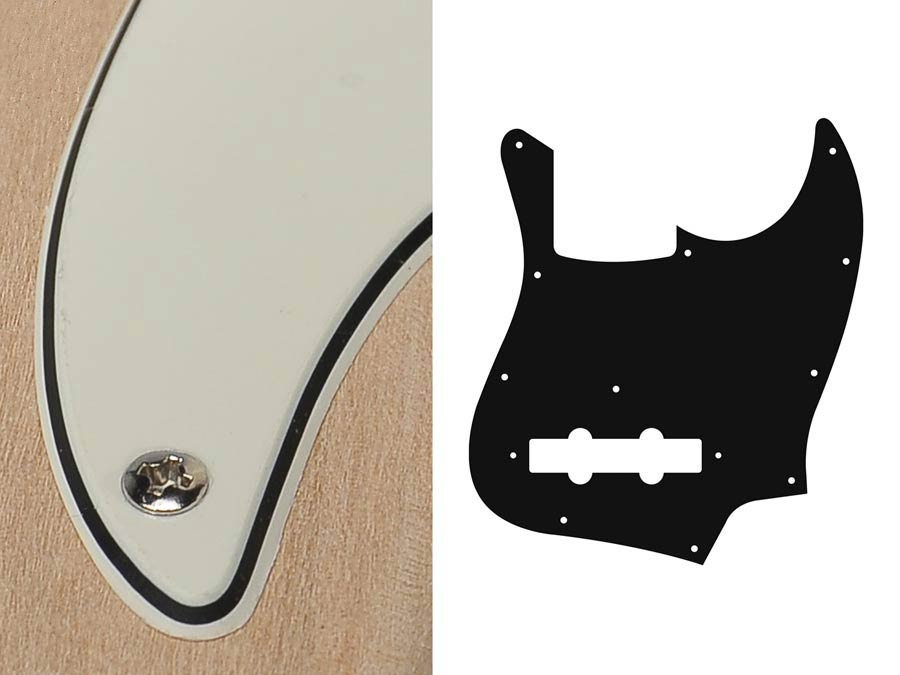 Boston JB-310-VW Slagplaat, Jocker bass, 3 ply, vintage white, standaard