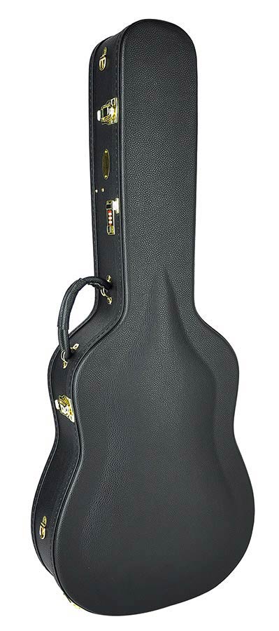 Boston CAC-500-D Deluxe koffer voor dreadnought model akoestische gitaar, hout, geweld, met slot en schouderriem